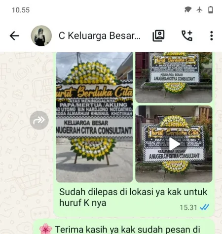 Pengiriman Papan Bunga Duka Masjid Agung Pontianak